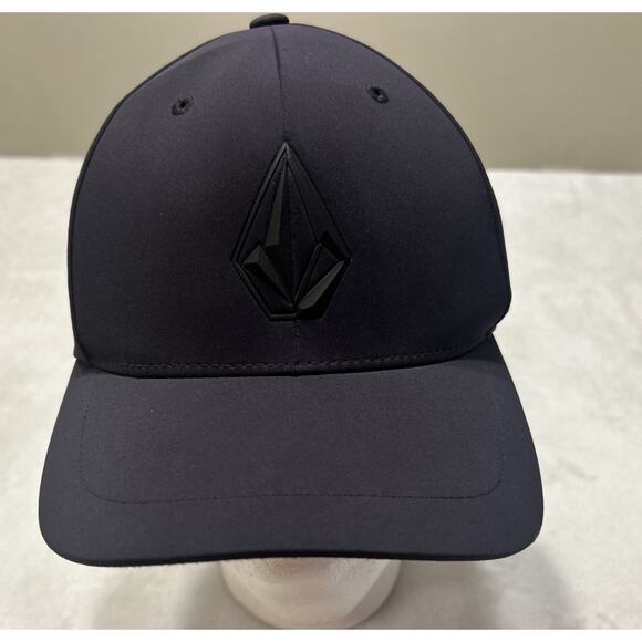Genuine Volcom Hat Cap Blue Flexfit Small Medium Baseball Diamond Logo - Picture 1 of 7